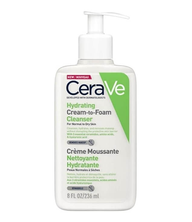 CERAVE | HYDRATING CREAM-TO-FOAM CLEANSER